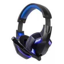 Fone De Ouvido Headset Gamer Dust Azul Com Led