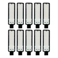 Kit 10 Luminária Led Para Poste 200w Iluminação Publica 65