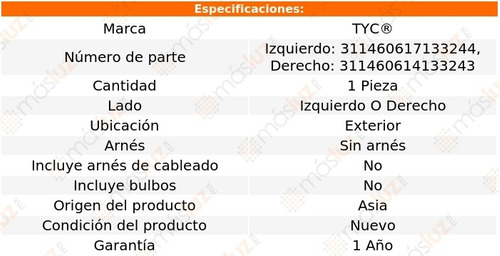 Calavera Tras Izq O Der Ext S/arns Chevrolet Laguna 03/05 Foto 2