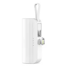 Carregador Mini Power Bank 5000mah Entrada Usb-c