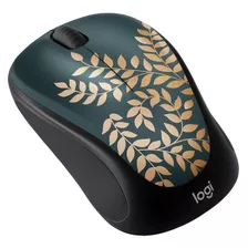 Mouse Logitech M317c - Inalámbrico - Negro Floreado