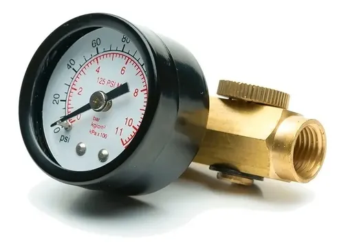 Regulador Caudal Aire Bremen Enc 1/4 Manometro Presion Cod. 6460 Dgm