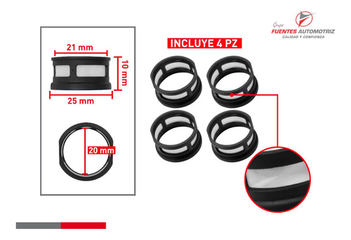 Kit Para Inyector Jecs Nissan 200sx 4l 1.6 1997 1998 (4jgos) Foto 2