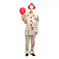 Disfraz Payaso Asesino It Pennywise Adulto+mascara Halloween