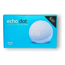 Amazon Echo Dot 5ta Gen Con Reloj Asistente Alexa Cloud Blue