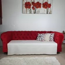 Protetor De Sofá Pet 100% Impermeável 150cm X 140cm Cor Palha Liso -1