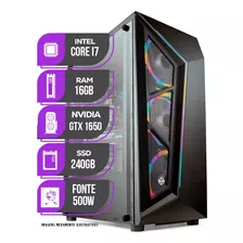 Pc Gamer Mancer, Intel I7, Gtx 1650 4gb, 16gb Ram, Ssd 240gb