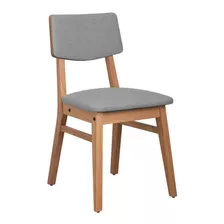 Silla De Diseño Classic De Madera Tapizado Comedor Buena Luz