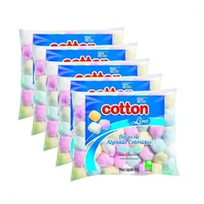 5 Algodão Bolas Coloridas Cotton Line 50 Grs Dia A Dia