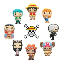 9 Imanes De One Piece De Pvc Para Refrigerador 3 Cm Anime