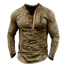 Camiseta Táctica Casual De Manga Larga Para Hombre