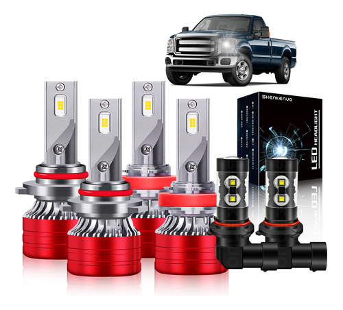 Kits De Faros Led 6000k De Luz Alta Y Baja Para Dodge Dodge Ram 100