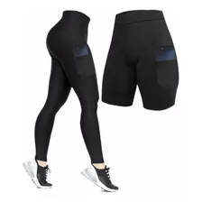 Calça E Short Ciclismo Bike Mtb Cós Alto Bolsos E Forro D90