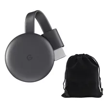 Google Chromecast 3ra Generación Ga00439 Hdmi Full Hd Carbón
