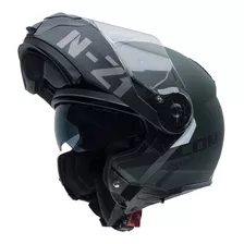 Capacete Escamoteavel Nzi Combi 2 Flydeck Verde Fosco