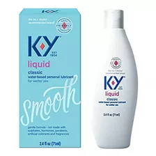 K-y Liquid Personal Water Based Lubricant, 2,5 Oz