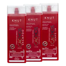 Kit Cachos Knut Tratamento Profissional Hidratação 3 Itens
