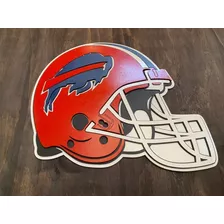 Casco Cuadro Buffalo Bills En Madera Mdf