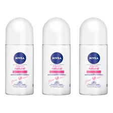 Nivea Deo Aclarado Natural Classic Touch Roll On 50ml (x3)