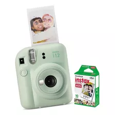Câmera Instax Mini 12 + Filme De 10 Poses - Verde Menta