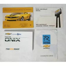 Manual Proprietário Onix 2019 Kit C/bolsa Plastica Original