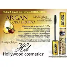 Máscara De Pestañas Hollywood Cosmetics Orgánica Argán Oro Líquido