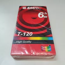 Fita Vhs Emtec 6h T-120 High Quality - C0073