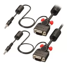 Cables Vga, Video - Lindy Cable De Audio Y Vga Premium De 2 