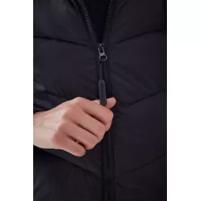 Campera Larga Ultra Light Liviana Negra Mujer Desiderata