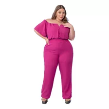 Macacão Pink Plus Size G1 44 Ao 46