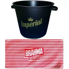 Frapera Hielera Balde Cerveza Imperial + Lona Playera Brahma