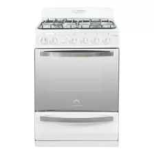 Cocina Ormay Gourmet Evelyn Bl A Gas/eléctrica 4 Hornallas Blanca 220v Puerta Con Visor 91l