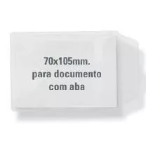 Porta Documento P/rg C/aba Cristal 7x10,5cm.