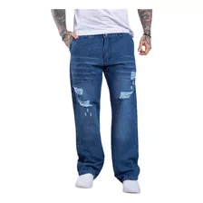 Pantalon Wide Leg Hombre Jeans Rigido Premum 38 Al 48