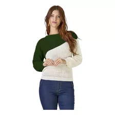 Blusa Feminina Tricot Manga Longa Gola Redonda