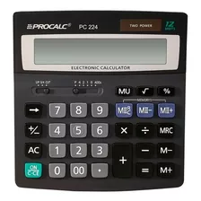 Calculadora De Mesa Escritório Procalc Pc224 12 Digítos Cor Preto