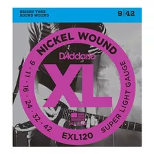 Cuerdas Para Guitarra Electrica Marca D'addario Cal. 09-42