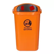 Lixeira Plastica Para Descarte De Pilhas E Baterias 50litros