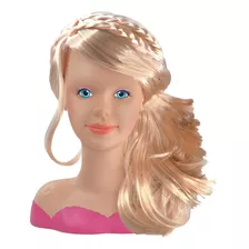 Boneca Busto My Model Pentear Brincar Cabeleireiro 