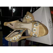 Zapatillas Jessica Simpson Mujer Originales Floreadas #26cm 