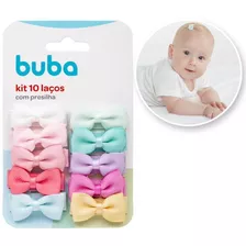 Kit 10 Lacinhos Infantil Coloridos Presilha Para Bebê - Buba