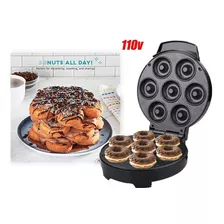 Mini Máquina Para Hacer Rosquillas Aperitivos Donas 110v Color Negro