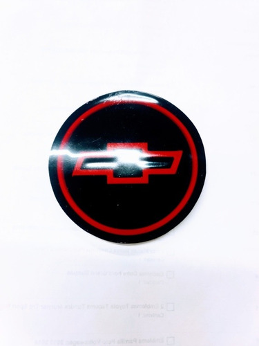 Emblema Frontal Parrilla Chevy C1 Negro Rojo Foto 2
