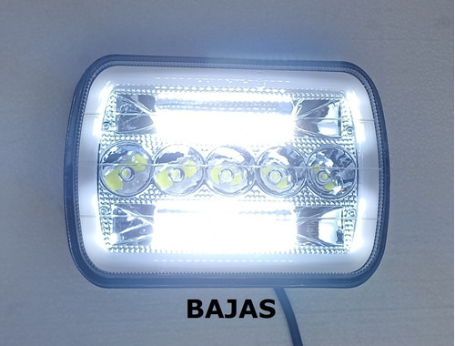 Faros Led Arillo Luminoso Gel Ambar Y Blanco Ford F150 F100 Foto 6