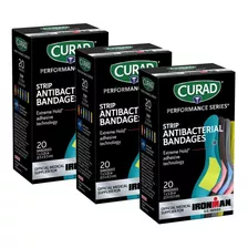 Parche Curita Antibacterial 60 Unidades Curad Tamaño Estánda