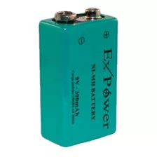 Bateria 9v 300mah Recarregável / 1 Unidade