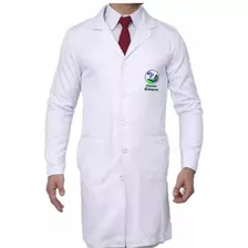 Jaleco Ciências Biológica Bordado Gabardine Masculino + Nome