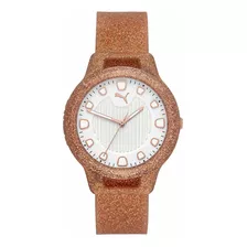 Reloj Mujer Puma P1002 Cuarzo 37mm Pulso Oro Rosa En