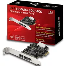 Tarjeta Host Pcie Vantec Ugt-fw210, 2+1 Firewire 800/400