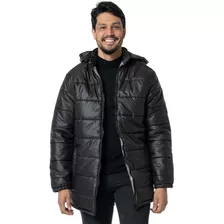 Casaco Masculino Impermeável Puffer Bobojaco Preto